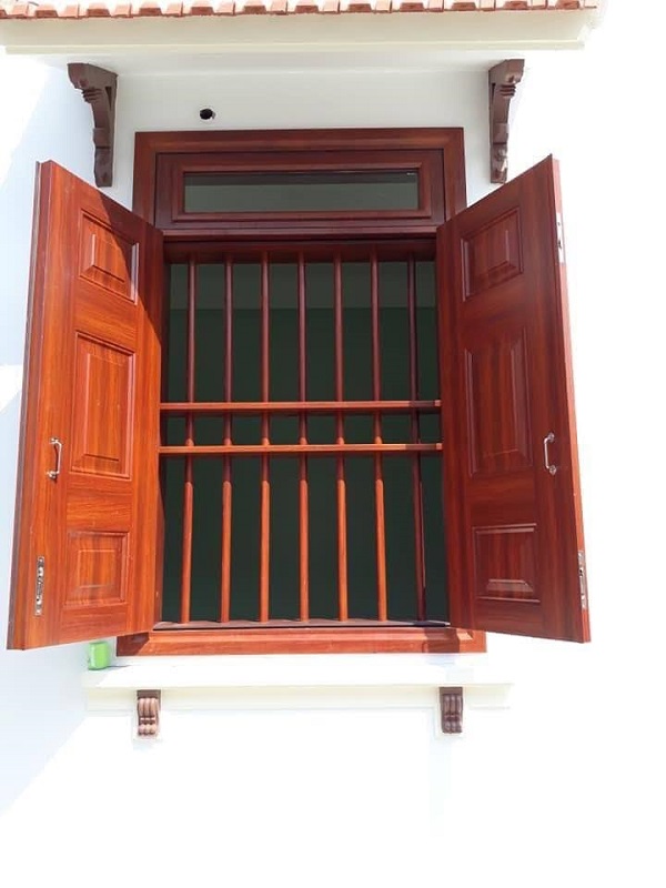 100+ mẫu cửa sổ 2 cánh thép vân gỗ đẹp nhất - Cửa sắt vân gỗ