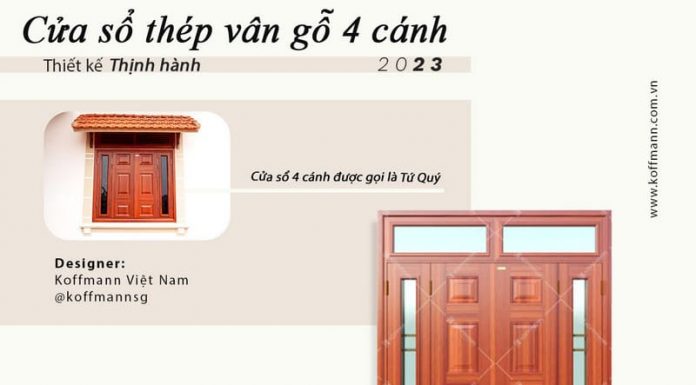 Tiết lộ Cách Chọn Kích Thước Cửa Sổ Thép Vân Gỗ Đúng Phong Thủy