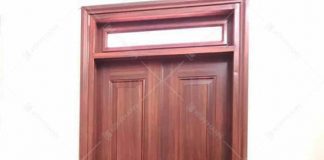 Cửa thép vân gỗ làm cửa phòng ngủ có tính cách âm cao