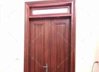 Cửa thép vân gỗ làm cửa phòng ngủ có tính cách âm cao